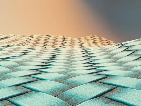 Plaited Textile Microscopic Stock Illustration