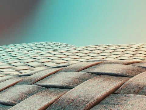 Plaited Textile Microscopic Stock Illustration