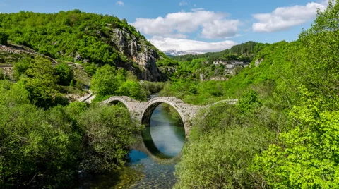 Plakida Bridge (Kalogeriko) Stock Footage 52119406
