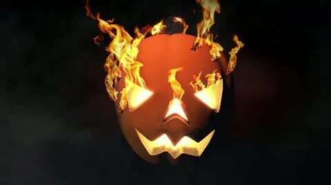 Plamkin in fire loop Stock Footage 12167315