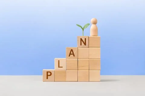 Plan of achieving business Stock Photos