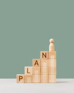 Plan of achieving business Stock Photos