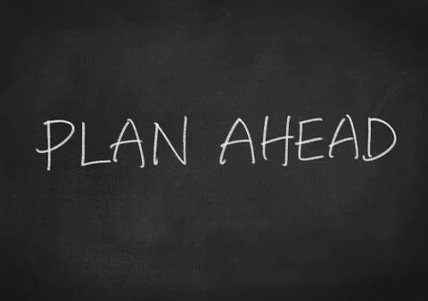 Plan ahead Stock Illustration