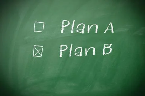 Plan A and Plan B Stock Photos