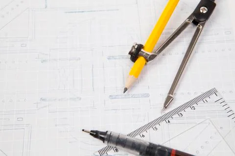 Plan of architecture 写真素材