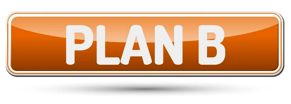 PLAN B - Abstract beautiful button with text. Stock Illustration