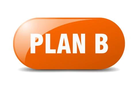 Plan b button. plan b sign. key. push button. Stock Illustration