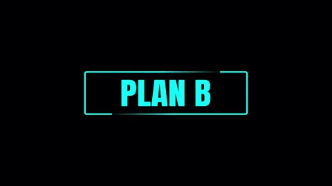 Plan A B C boxed text animation on dark background Stock Footage 335906615