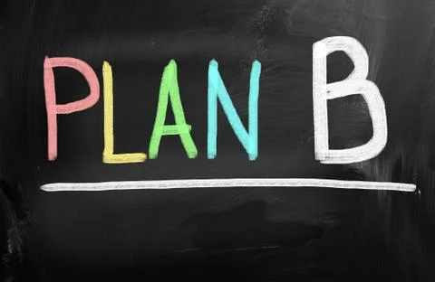Plan b concept Stock Illustration