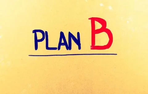 Plan b concept Stock Illustration