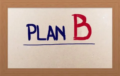 Plan b concept Stock Illustration
