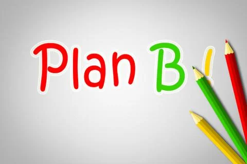 Plan b concept Stock Illustration