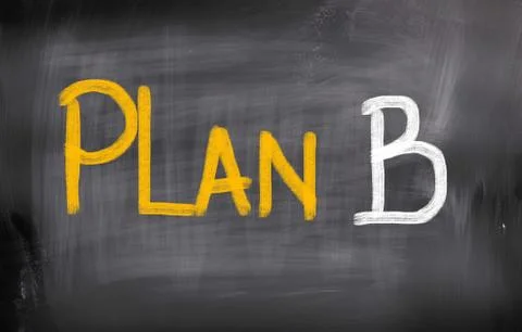 Plan B Concept Stock-Illustration