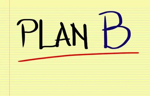 Plan B Concept Stock Illustration
