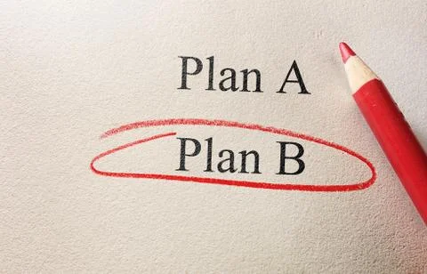 Plan B concept Stock Photos