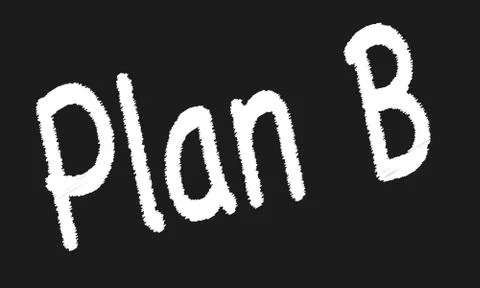 Plan b Illustrazione stock
