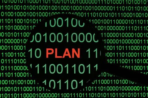  Plan on binary dat Plan on binary dat Copyright: xZoonar.com/AleksandarxS... Stockfoto's