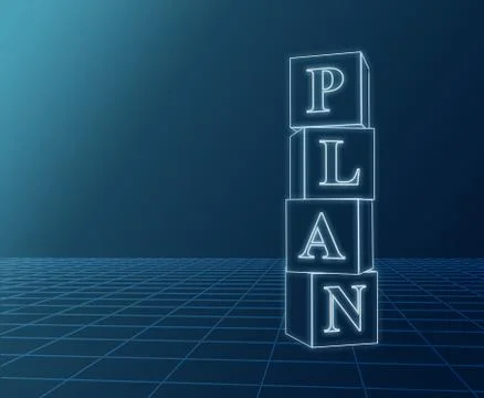 Plan blueprint Stock Illustration