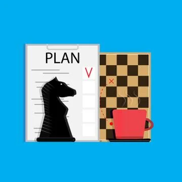 Plan business strategy Stock Illustration