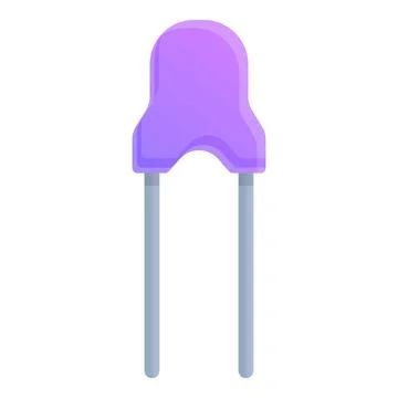 Plan capacitor icon, cartoon style Stock Illustration