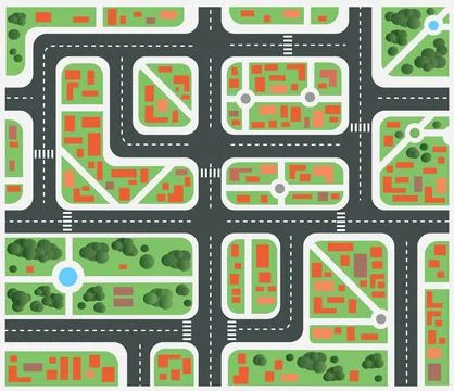 Plan city Stock Illustration