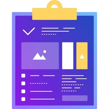 Plan clipboard vector plan list icon isolated Stock Illustration