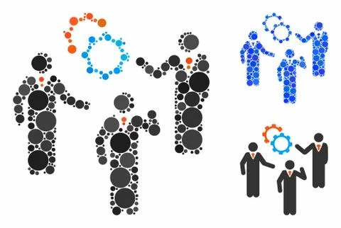 Plan Composition Icon of Circle Dots イラスト素材