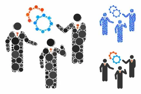 Plan Composition Icon of Round Dots イラスト素材