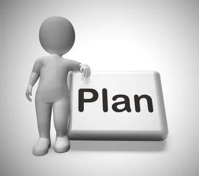 Plan concept icon means preparation and organisation of a projec Illustrazione stock