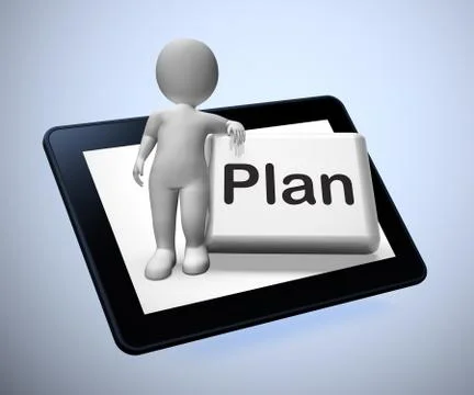 Plan concept icon means preparation and organisation of a projec Illustrazione stock