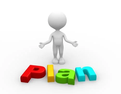 Plan concept Stock Illustration