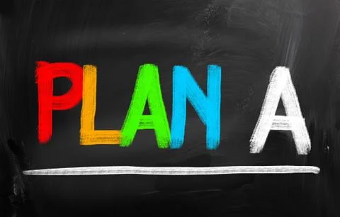 Plan A Concept Stock Illustration