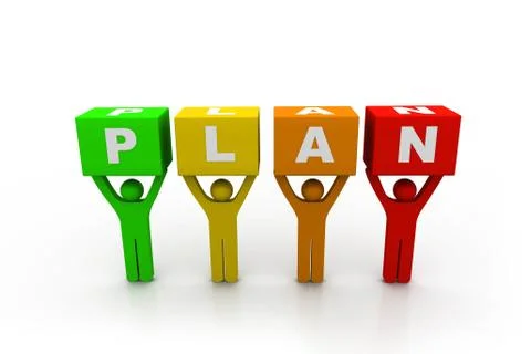 Plan concept Stock Illustration