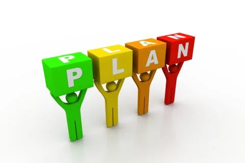 Plan concept Stock Illustration