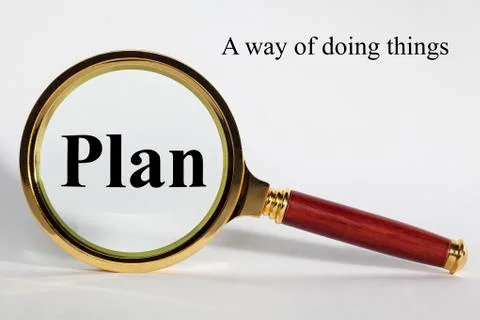 Plan concept Stock Photos