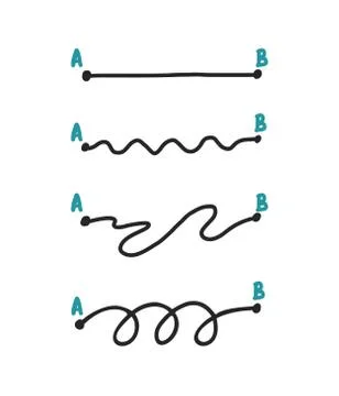 Plan concept smooth vs hard real life Illustrazione stock