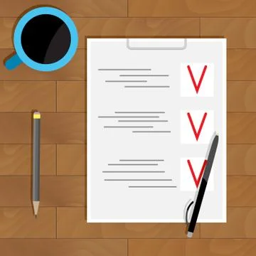 Plan day ?ompleted Stock Illustration
