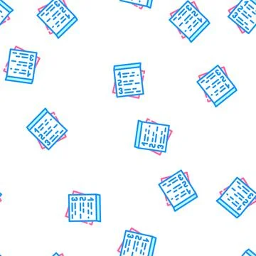 Plan for day vector seamless pattern Illustrazione stock
