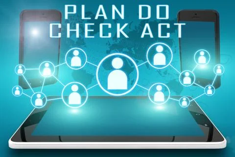 Plan do check act Illustrazione stock