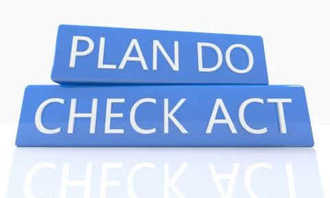 Plan do check act Illustrazione stock