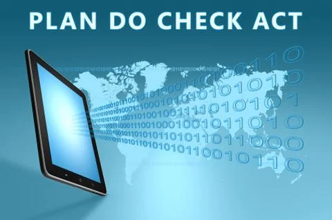 Plan do check act Illustrazione stock