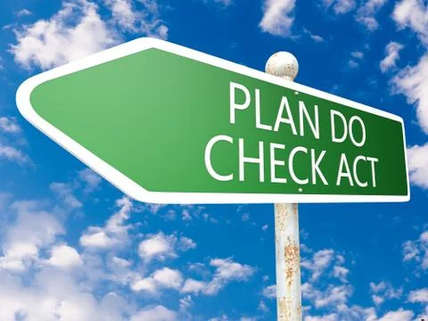 Plan do check act Stock Illustration