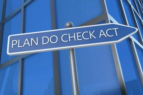 Plan do check act Stock Illustration