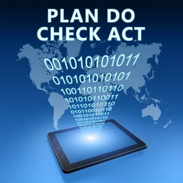 Plan do check act Illustrazione stock