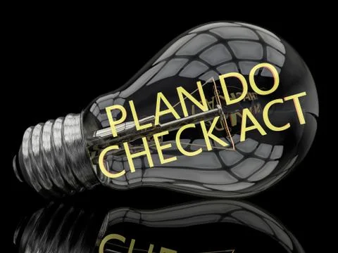 Plan Do Check Act Illustrazione stock