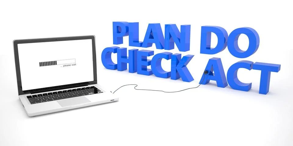 Plan Do Check Act Stock Illustration