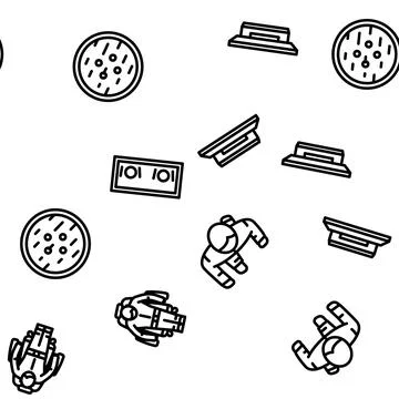 Plan floor home seamless pattern vector Stock Illustration