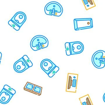 Plan floor home seamless pattern vector Stock Illustration