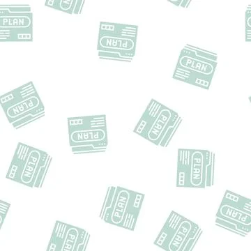 Plan folder color icon vector color illustration Stock Illustration