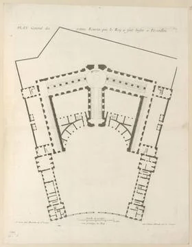 PLAN General des petites Ecuries que le Roy a fait bastir a Versailles. Ma... Photos
